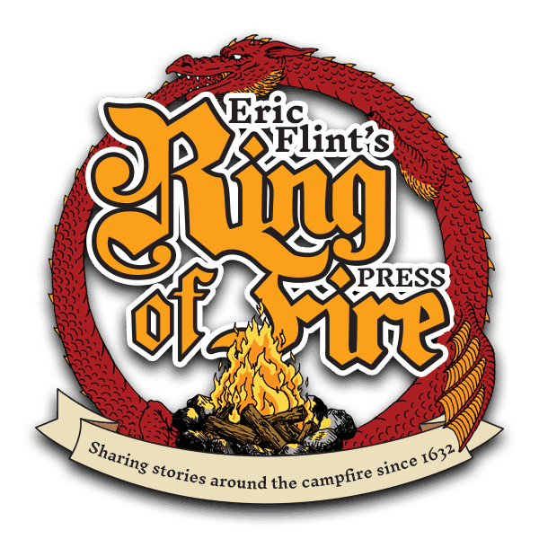 Ring of Fire Press logo, 600x600 pixels